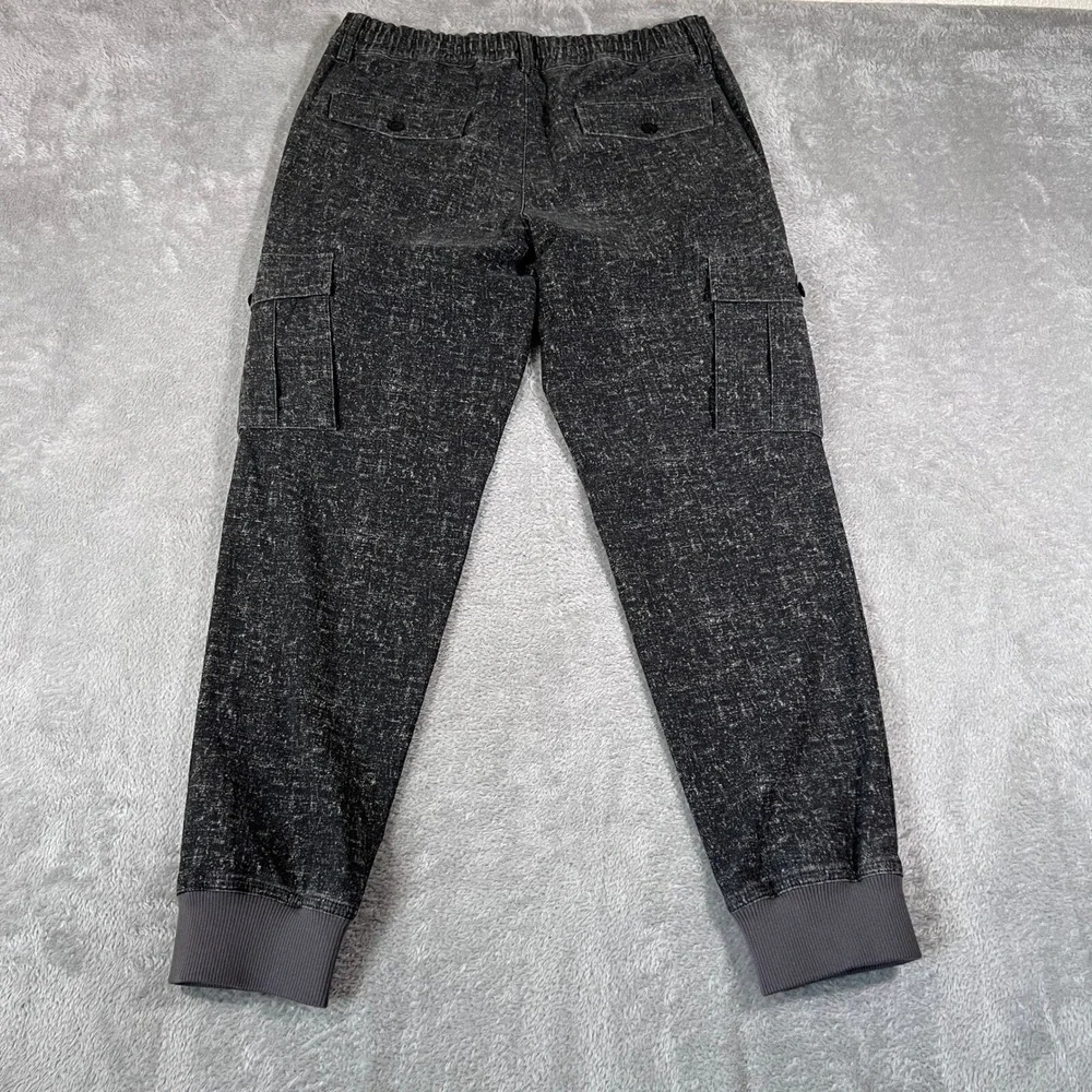Epoca Uomo Pants Cargo Joggers Mens‎ Medium Black Drawstring Casual